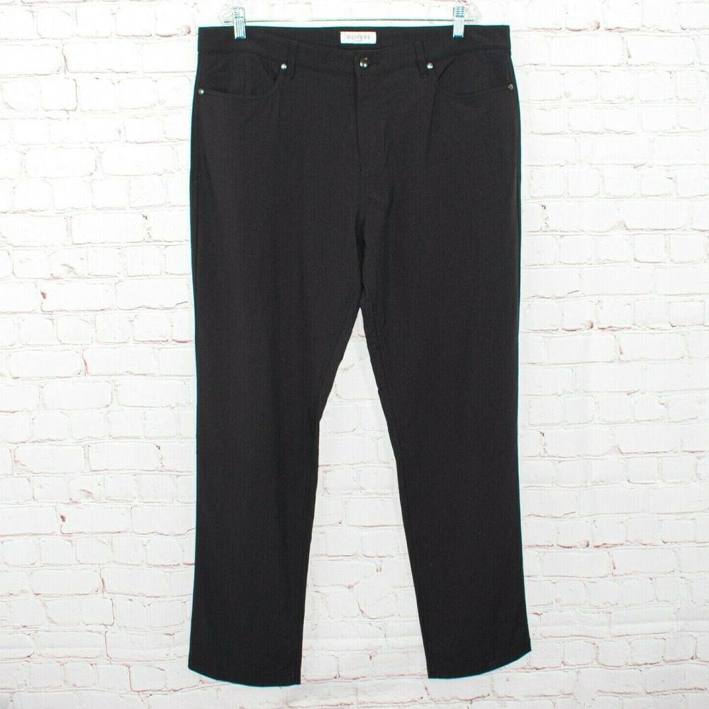 Olivers Apparel  Men's size 38 Slim Chino Pants in black Gray